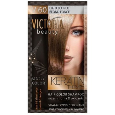 Victoria Beauty Keratin Therapy tónovací šampón na vlasy V 60 Dark blonde