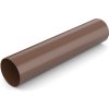 BRYZA PVC zvod bez hrdla Ø 63 mm, dĺžka 3M, hnedý RAL 8017