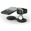 AppleMix SATECHI OntheGo 2v1 bezdrôtová nabíjačka - čierna