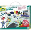 Lena Kreativní kufřík Jumbo modrý 800 ks