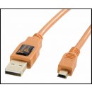 Tether Tools CU5451 USB 2.0 A/MiniB, 5Pin, 4,6m, oranžový