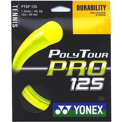 Yonex Poly Tour PRO 125, 1,25 mm, 12 m, žltý