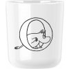 RIG-TIG Plastový pohár MOOMIN ABC 200 ml, písmeno O, biela
