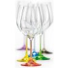 Crystalex pohárov na biele víno Viola Rainbow 6 x 350 ml