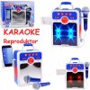 Boombox Hudobný reproduktor s mikrofónom modrý
