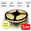 HEDA 5m bal. LED pás do interiéru 60 SMD5050 14.4W/m teplá biela, IP20 ID39732