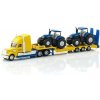 Siku 1805 Super Tahač s vlekem a 2 traktory New Holland 1:87