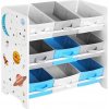 Songmics regál na hračky 9 boxov, vesmír 62,5x29,5x60