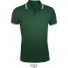 SOL´S PASADENA / Pánska polokošeľa - forest green/white M