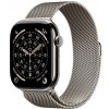 Apple Watch Series 11 GPS + Cellular 42mm Prírodný titán s prírodným milánskym ťahom MF8P4WF/A