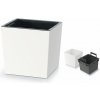 PROSPERPLAST Kvetináč URBI SQUARE LOW 24cm biely