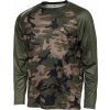 Prologic Tričko UV Camo Long Sleeve T-Shirt Camo/Green XL