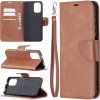 Peňaženkové kožené puzdro Retro Lambskin na Xiaomi Redmi Note 10/10S - Hnedá