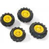 Rollytoys Nafukovacie pneumatiky na traktory Farmtrac, Junior - žlté
