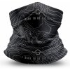 Multifunkčná šatka Pentagon Skiron “Topographic Map” Neck Gaiter Čierna