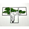 Machový obraz - strom TRIO Veľkosť rámu: 110cm x 69cm