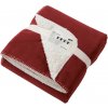 DAIBER JN 955 Velúrová deka burgundy/natural 130x180