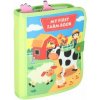 KIK KX2956 Montessori senzorická kniha farma zelená