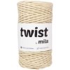 Mila Twist 3mm béžový makrame špagát