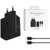 Samsung EP-T5020XBEGEU originálna nabíjačka – 2× USB-C, 50W, s USB-C káblom – čierna (blister)