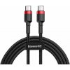Baseus CATKLF-H91 Cafule USB-C/C PD 2.0 QC 3.0 60W, 2m, černý