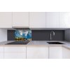 DIMEX | Dibond doska za kuchynskú linku | DBW-06040-205 Jazero Lac Blanc | 60 x 40 cm + Dibond obkladová doska Dimex do kuchyne Jazero Lac Blanc v rozmere 60 x 40 cm + lepidlo zadarmo
