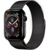 SES Elegantný kovový pásik pre chytré hodinky Apple Watch SE 44 mm (2020) - čierny 9089