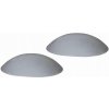 Zarážka dverná, priemer 60 mm, sivá, 2 ks