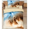 3D obliečky polycotton Vlk 200x140cm+90x70cm TiaHome