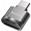 Yesido GS19 mini redukcia so čítačkou kariet - slot na TF kartu na USB-C - tmavo šedá - možnosť vrátiť tovar ZADARMO do 30tich dní