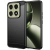 Techsuit Carbon Silicone puzdro pre Xiaomi 14T – čierne