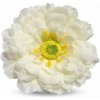 Umelá cínia krémová 9 cm