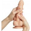 Strap-on-me M - dvojvrstvové dildo s prísavkou (prírodná farba)