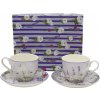 Home Elements Šálky s podšálkami Levanduľa 2 x 270 ml