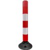 Červený plastový parkovacie stĺpik FLEXPIN - priemer 10 cm, výška 75 cm