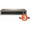 Tenda TEG1008M 8-port Gigabit Switch, 8x 10/100/1000 Mb/s, Fanless, MAC 4K, napájanie AC/DC, aj na stenu 75011833