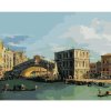 Diamondi Diamantové maľovanie - MOST RIALTO OD SEVERU (CANALETTO) Rámovanie: vypnuté plátno na rám, Rozmer: 40x50 cm