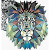 zuty Maľovanie podľa čísel - Mozaikový lev, 40x50 cm, vypnuté plátno na rám (8596530041252)