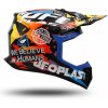UFO KOREY detská motokrosová prilba BLACK YELLOW BLUE YM 49-50