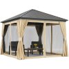Kovový altánok Sardinia Premium 3x3 Garden Point béžový