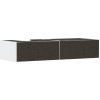 Hansgrohe Xevolos E - Umývadlová skrinka, 28x137x55 cm, 2 zásuvky, matná biela/textilná tmavá sivá 54319660