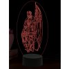 Beling 3D lampa, Svätý Maurícius, 16 farebná,AA38