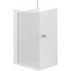 CERANO - Sprchová zástena Walk-in Onyx Top Cube Ľ/P - 8 mm - hranatá vzpera - chróm, ryhované sklo - 120x200 cm