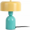 Žltá/tyrkysovomodrá stolová lampa (výška 24 cm) Double Funky – Leitmotiv