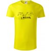 Profil kopca - Malá Fatra - Tričko z organickej bavlny - 2XL ( Citrónová )