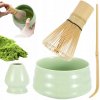 BAMBUSOVÝ SET MATCHA S KERAMIKOU, RUČNE VYROBENÝ