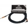 TANGLEWOOD Braided Guitar Cable Blue/Black 6 m Angled