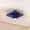 Luminex Stropné svietidlo Plato, tmavomodré, kov, Ø 38 cm, E27 - 4501