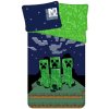Jerry Fabrics Bavlnené obliečky 140x200 + 70x90 cm - Minecraft Sssleep Tight