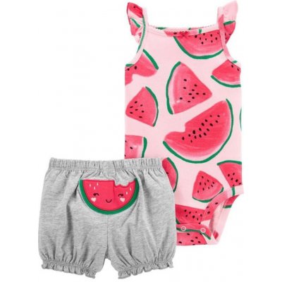 Carter's Set 2dielny body tielko nohavice kr. Pink Watermelon dievča